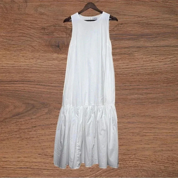 Small The Drop Women's Ilana Loose Sleeveless Wide-Hem Poplin Maxi Dress - Picture 4 of 9
